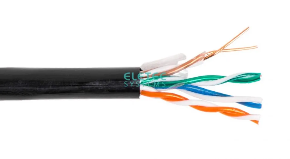 Кабель UTP 5E PROFI line 4x2xAWG24, наружный, Eletec, 305м, медь, Россия