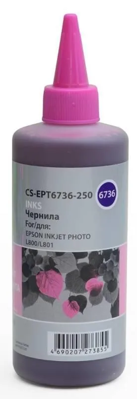 Чернила LIGHT MAGENTA 250ML /L800 CS-EPT6736-250 CACTUS