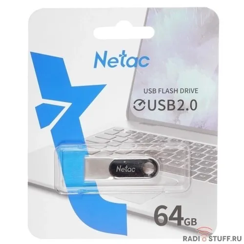 Netac USB Drive 64GB U278 USB2.0 64GB, retail version [NT03U278N-064G-20PN]
