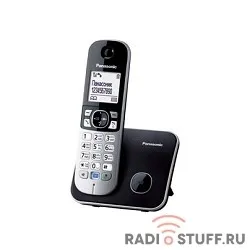 Panasonic KX-TG6811RUB  (черный) {Беспроводной DECT,40 мелодий,телефонный справочник 120 зап.}