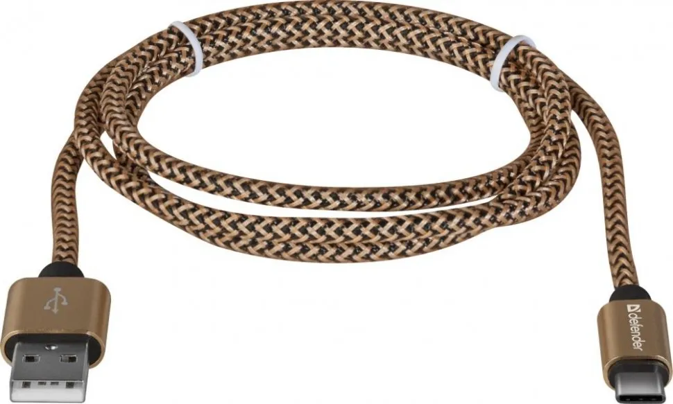 Кабель USB2.0 TO TYPE-C 1M GOLD USB09-03T 87812 DEFENDER