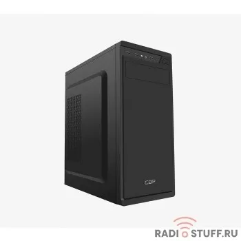 CBR PCC-ATX-J02-450W2 Корпус ATX Miditower J02, c БП PSU-ATX450-08EC (450W/80mm), 2*USB 2.0, HD Audio+Mic, кабель питания 1.2м, Black