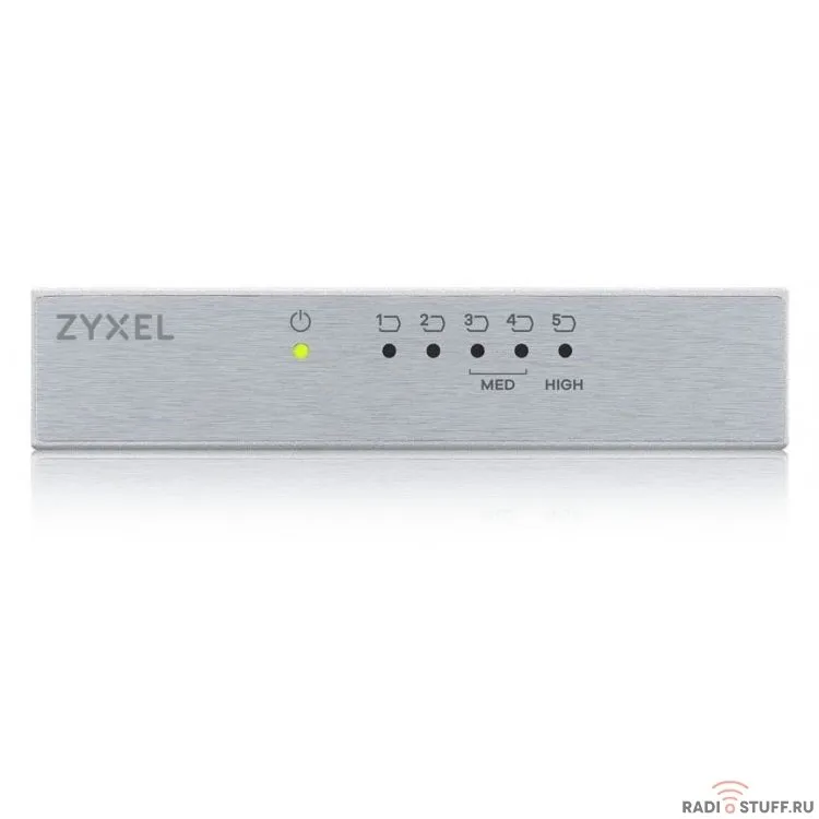 ZYXEL GS-105BV3-EU0101F Коммутатор v3/v2, 5 портов 1000 Мбит/с, настольный, металлический корпус