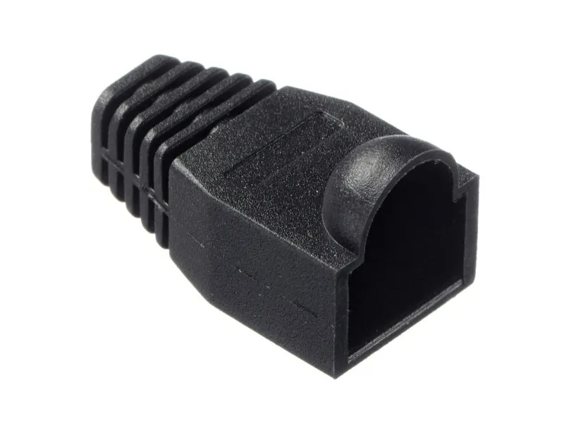 Изолирующий колпачок для RJ45 черный, D-6 мм, 100шт, NETKO Optima