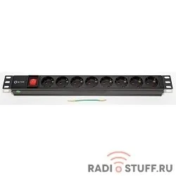 5bites PDU819A-07 Блок розеток  8S / AL / SWITCH / 1U / 19"