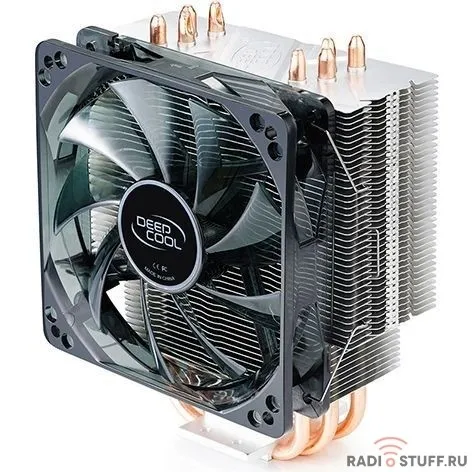 Cooler Deepcool GAMMAXX 400 BLUE BASIC Soc-FM2+/AM2+/AM3+/AM4/1150/1151/1155/ 4-pin 18-30dB Al+Cu 130W 640gr LED Ret