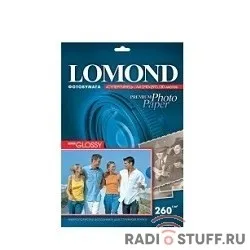 LOMOND 1103101 Суперглянцевая фотобумага A4, 260г/м2, 20 л.