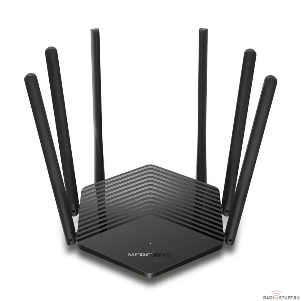 Mercusys MR50G AC1900 Двухдиапазонный Wi-Fi роутер, до 1300 Мбит/с на 5 ГГц + до 600 Мбит/с на 2,4 ГГц, поддержка  802.11ac/a/b/g/n, Beamforming, MU-MIMO, Smart Connect, 1 10/100/1000Мбит/с WAN