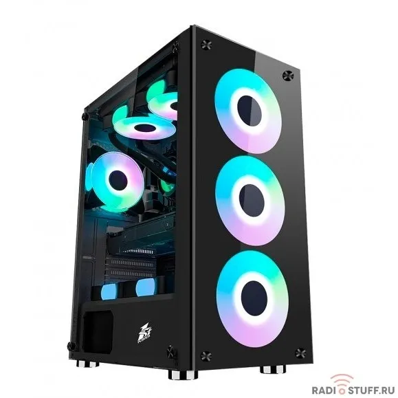 1STPLAYER FIRE DANCING V7 / ATX, TG / 4x120mm LED fans inc. / V7-4F1