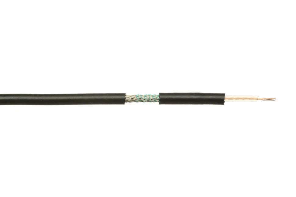 Кабель коаксиальный RG-174  50 Ом, черный, 100 м