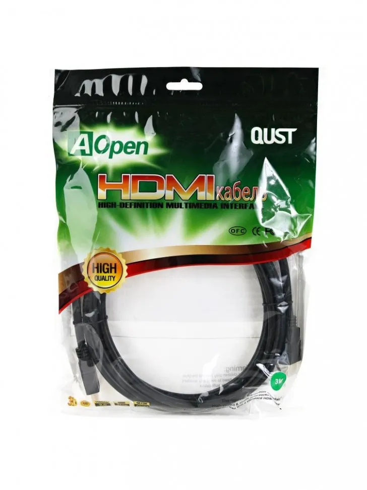 Кабель HDMI-HDMI 3M V2.0 ACG711D-3M AOPEN