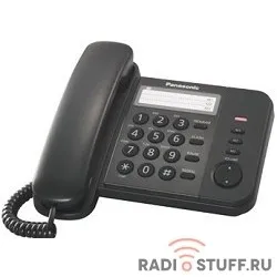 Panasonic KX-TS2352RUB (черный) {индикатор вызова,порт для доп. телеф. оборуд.,4 уровня громкости звонка}