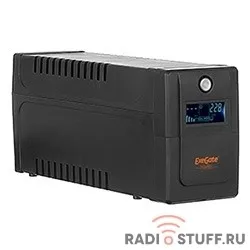 Exegate EP285568RUS ИБП ExeGate Power Smart ULB-650.LCD.AVR.EURO <650VA/360W, LCD, AVR, 2 евророзетки, Black>