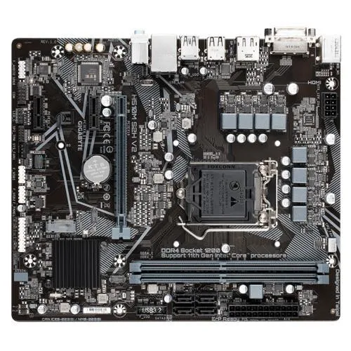Материнская плата H510 S1200 MATX H510M S2H V2 GIGABYTE