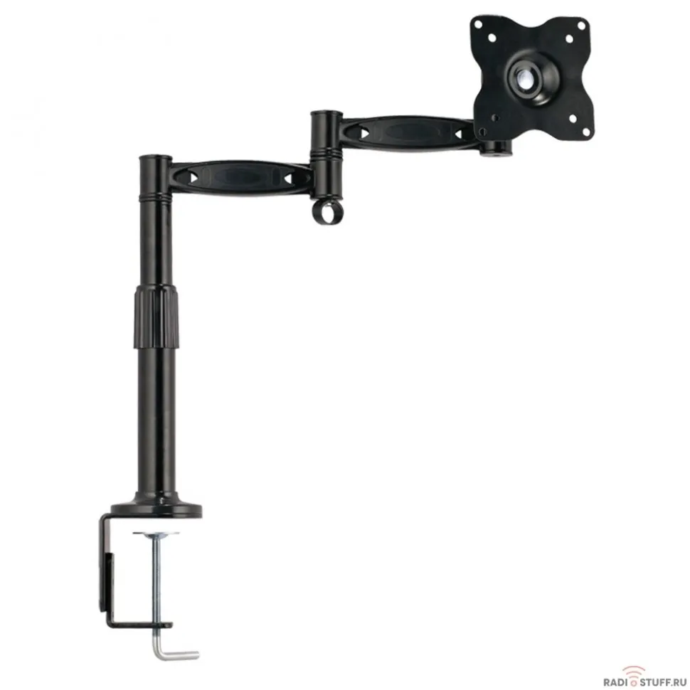 Kromax OFFICE-2 GREY TITAN Настольный кронштейн для монитора 15"-32" (до 10кг)