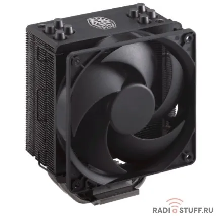 Кулер для процессора/ Cooler Master Hyper 212 Black Edition with 1700 (130W, 4-pin, 158.8mm, tower, Al/Cu, fans: 1x120mm/42CFM/26dBA/2000rpm, 1700/1200/115X/2066/2011-V3/2011/AM5/AM4/AM3/AM3+/AM2/AM2+