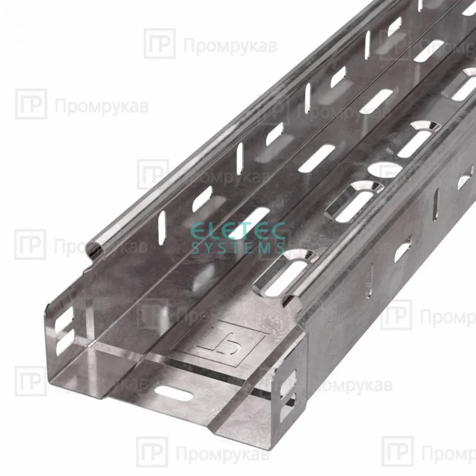 Лоток перфорированный Стандарт 200х50х3000 (12 м/уп) Промрукав