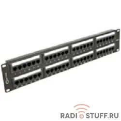 Патч-панель, UTP, 19", 2U, cat.6e, 48 портов, Dual Type, 5bites 