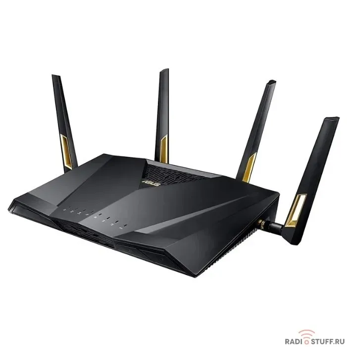 ASUS RT-AX88U Двухдиапазонный маршрутизатор стандарта Wi-Fi 802.11ax (AX6000) с технологиями MU-MIMO и OFDMA, информационной защитой AiProtection на базе технологий Trend Micro