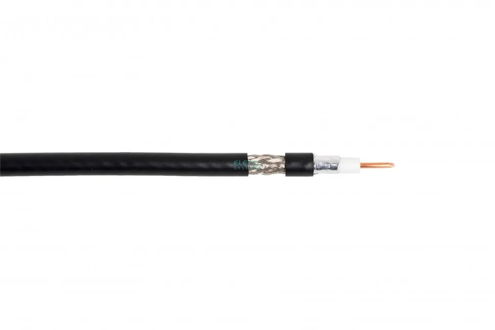 Кабель коаксиальный 5D-FB CCA  50 Ом черный, Outdoor, 100 м