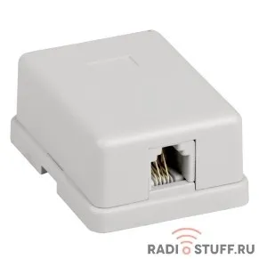 Настенная розетка RJ12, сat.3, UTP, 1-порт, ITK