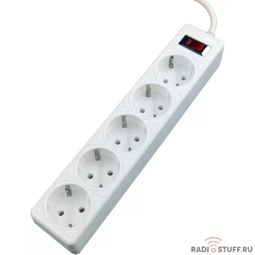 5bites Сетевой фильтр GARDA SP5W-518 5S / 3*0.75MM2 / 1.8M / WHITE
