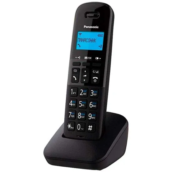 Panasonic KX-TG610RUB  (черный) {Беспроводной DECT,40 мелодий,телефонный справочник 120 зап.