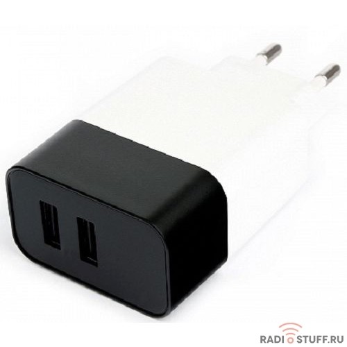 Cablexpert Адаптер питания 2*USB, белый (MP3A-PC-27W)