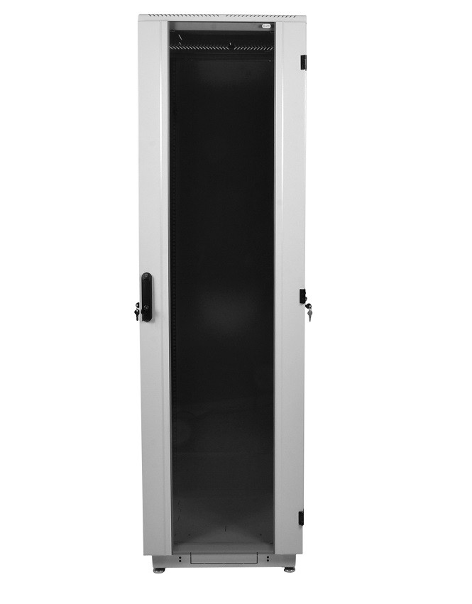 Шкаф телекоммуникационный напольный, 47U, (800x1000мм), дверь стекло, ЦМО