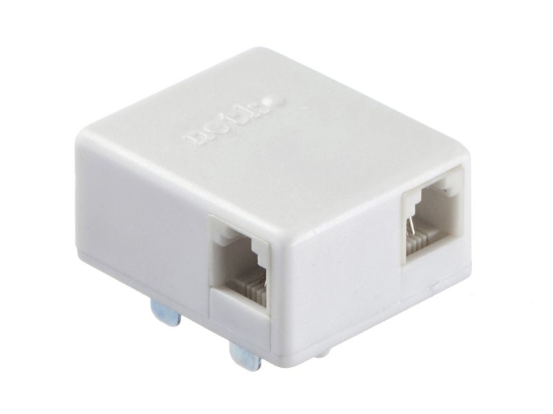 Универсальная телефонная вилка / Российский разъем на 2 еврогнезда / блистер, Netko РАСПРОДАЖА