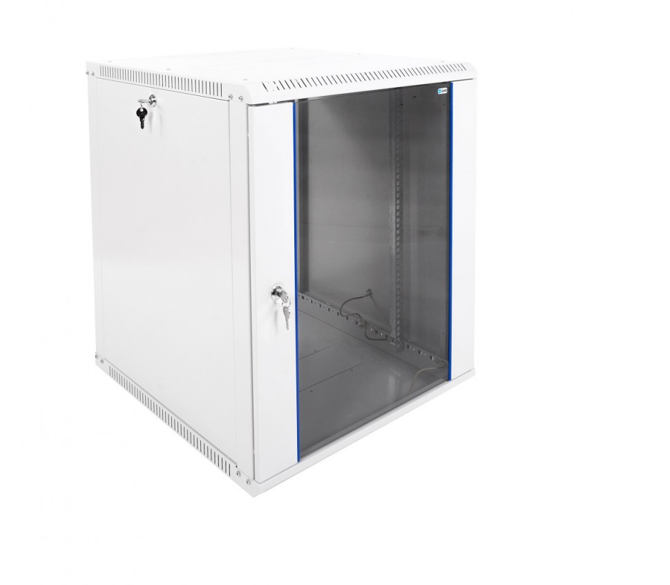 Шкаф телекоммуникационный настенный разборный ЭКОНОМ, 15U, (600x650мм), дверь стекло, черный, ЦМО