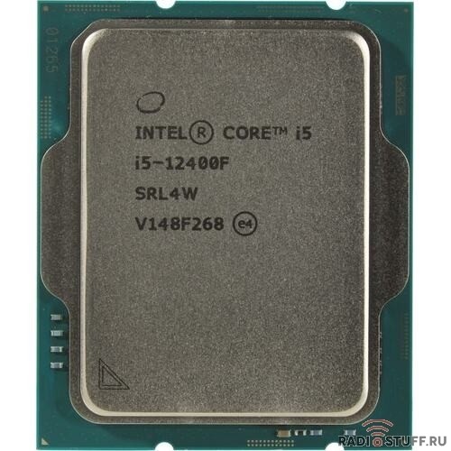 CPU Intel Core i5-12400F Alder Lake OEM {2.5 ГГц/ 4.4 ГГц в режиме Turbo, 18MB, LGA1700}