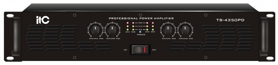 ITC TS-4200PD стерео усилитель 4×120W@8Ω,4×200W@4Ω