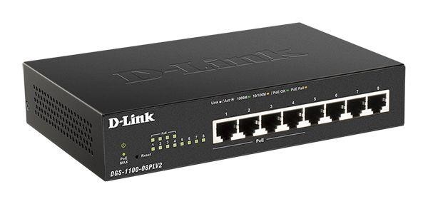 Коммутатор 8PORT 10/100/1000 POE DGS-1100-08PLV2/A1A D-LINK
