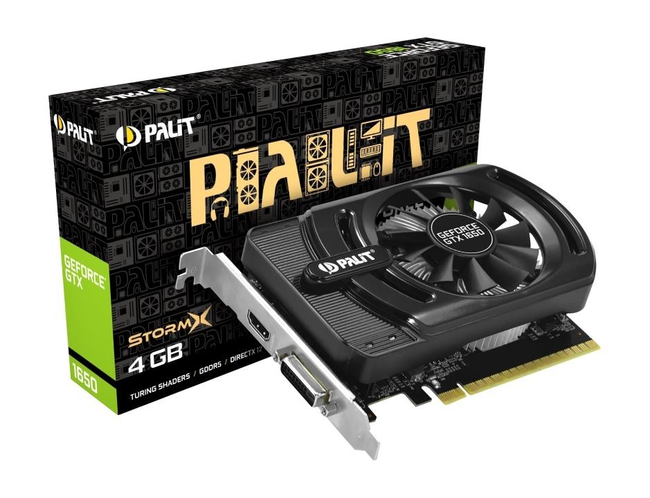 Видеокарта PCIE16 GTX1650 4GB GDDR5 PA-GTX1650 STORMX 4G PALIT