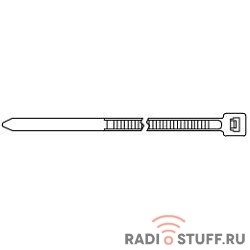 Hyperline GT-300IC Стяжка нейлоновая неоткрывающаяся, безгалогенная (halogen free), 300x3.6мм, (100 шт)