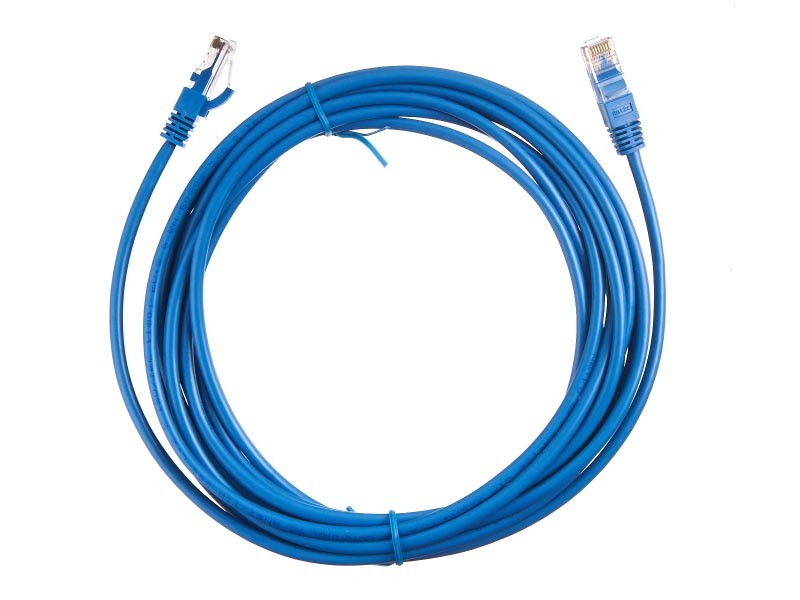 Патч-корд UTP4 cat.5e, 5.0м, литой коннектор, синий, Netko CKC