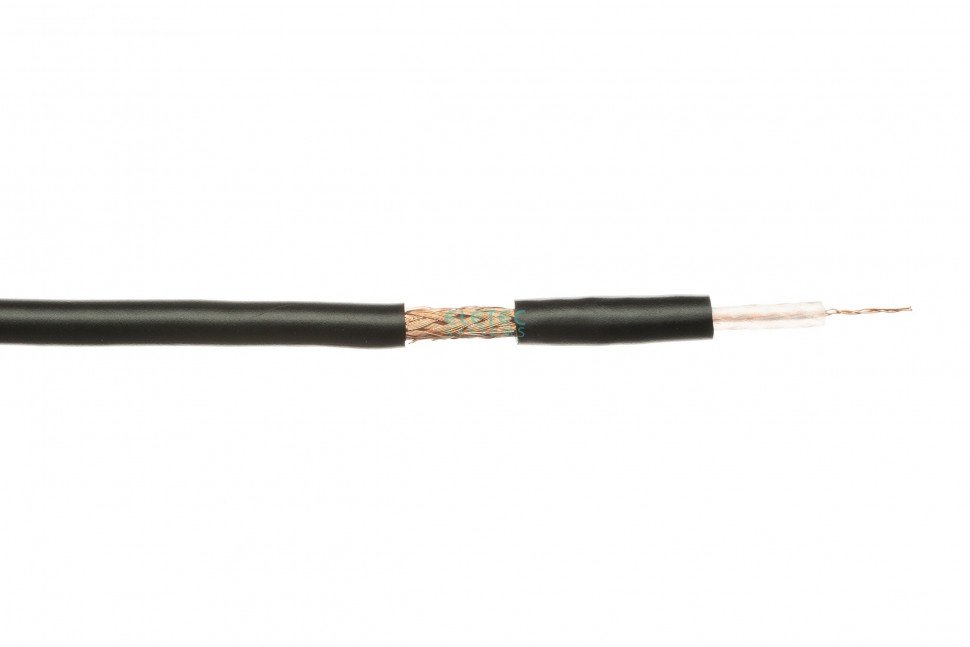 Кабель коаксиальный RG-59 MICRO MIL17 черный, 100 м
