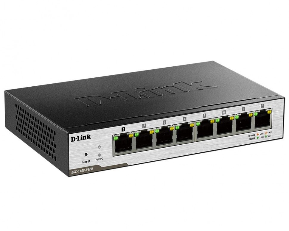 Коммутатор D-Link DGS-1100-08PD/B1A