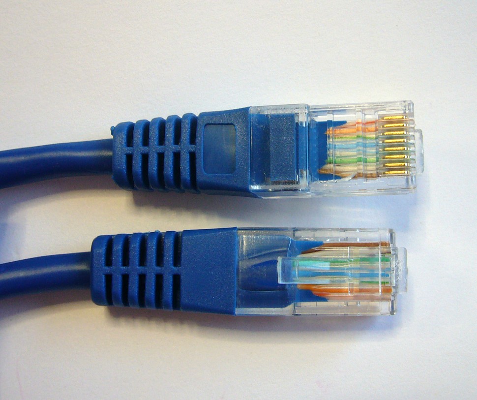 Патч-корд, UTP4, cat.5e, 0,5м, Сu, литой коннектор, РАСПРОДАЖА, синий, TechnoLink