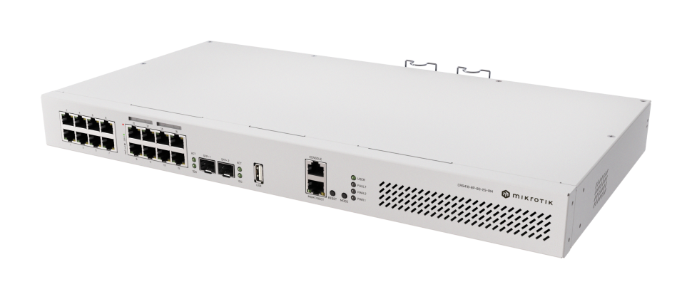 MikroTik PoE CRS418-8P-8G-2S+RM коммутатор