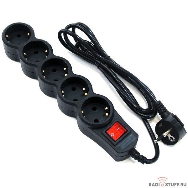 5bites SP5B-230 Сетевой фильтр SP5B-230 5S / 3*0.75MM2 / 3M / BLACK